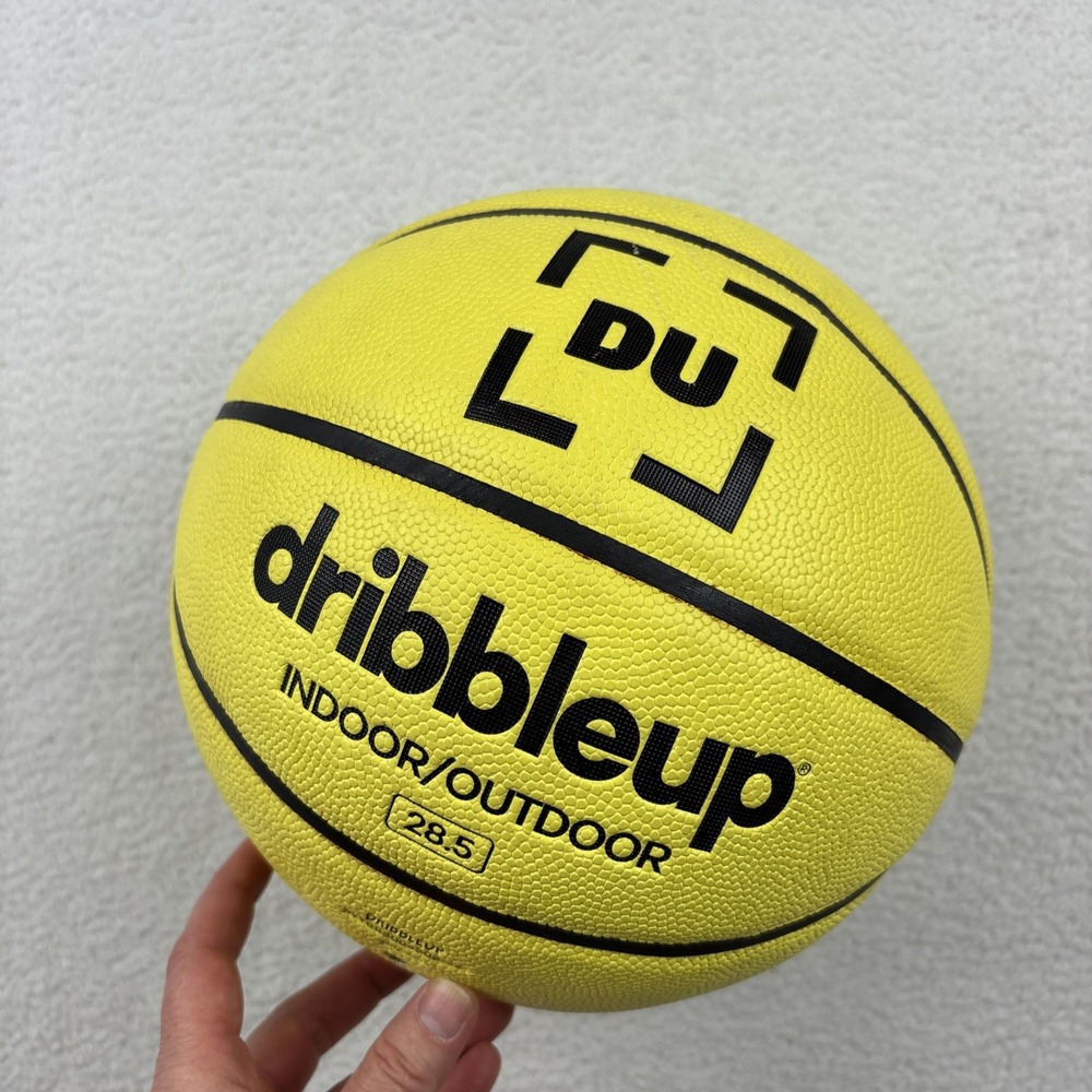 DRIBBLEUP Smart Basketball Junior Size 28.5" Indoor/Outdoor Training Ball Yellow